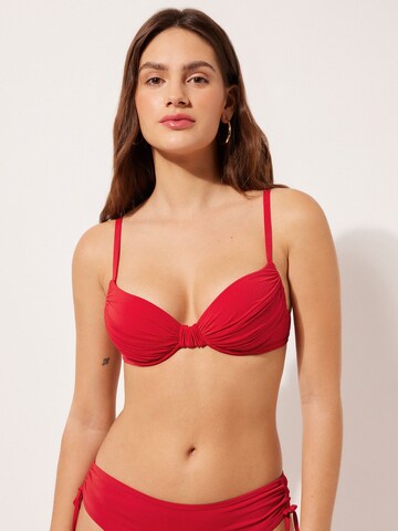 CALZEDONIA Push-up Bikinitop 'INDONESIA' in Rot: Vorderseite