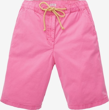 TOM TAILOR - regular Pantalón chino en rosa: frente