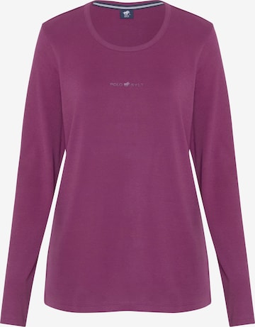 Polo Sylt Shirt in Lila: Vorderseite
