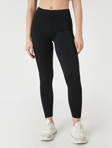 Koton Skinny Leggings in Black: front