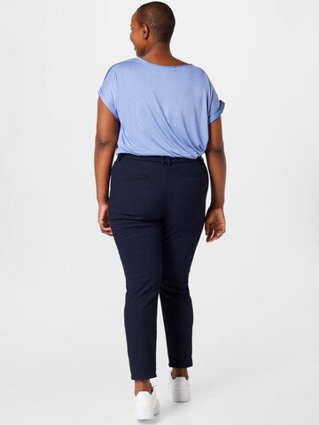 Coupe slim Pantalon ONLY Carmakoma en bleu