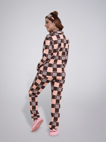LEAFLETIC Pajama 'Leafletic Women’s Night Wear Long set' in Gold