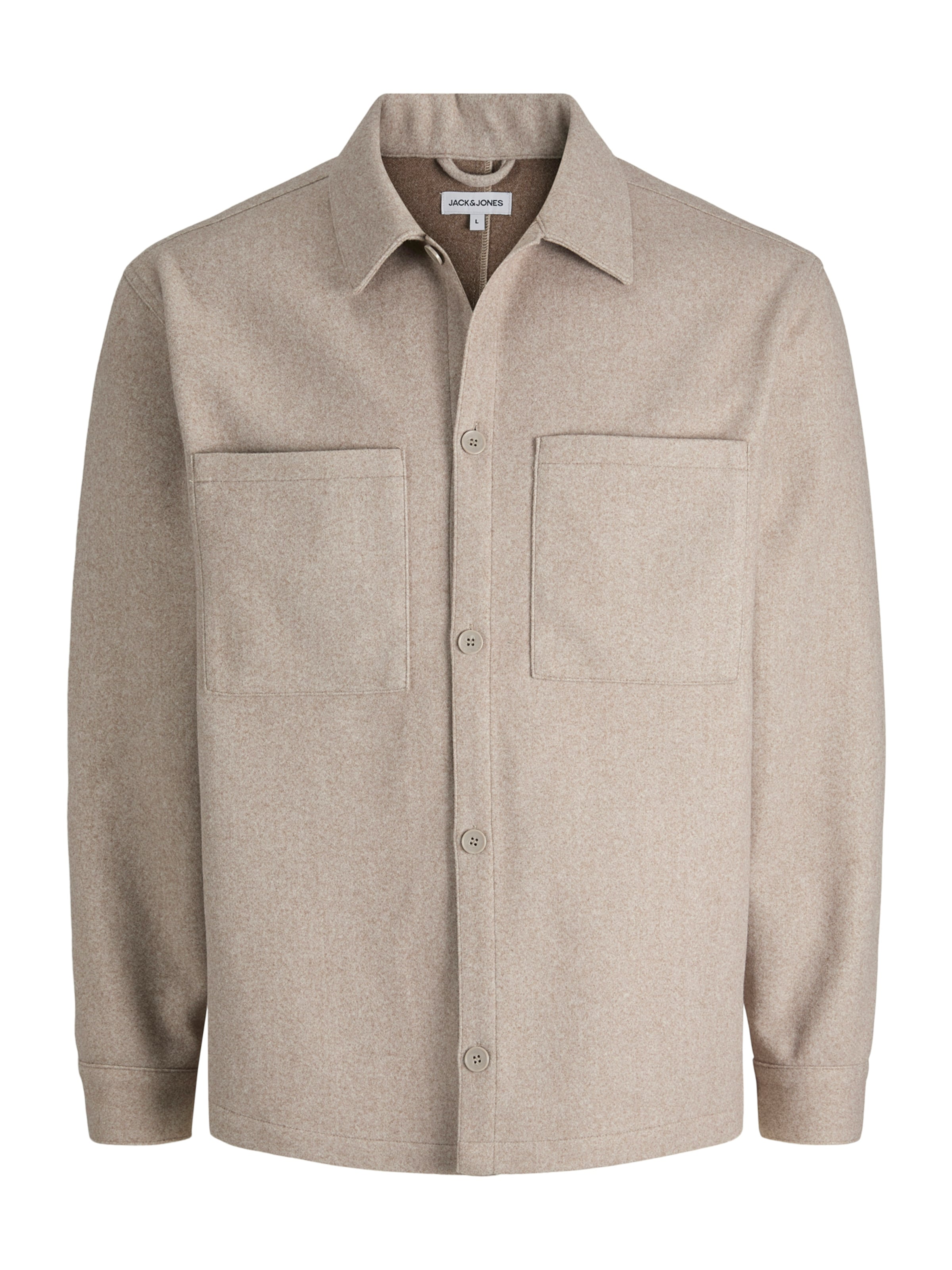 Cămașă &#x27;JJJERRY&#x27; de la JACK &amp; JONES pe bej: față