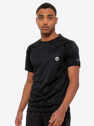 T-Shirt fonctionnel Stark Soul en noir : devant