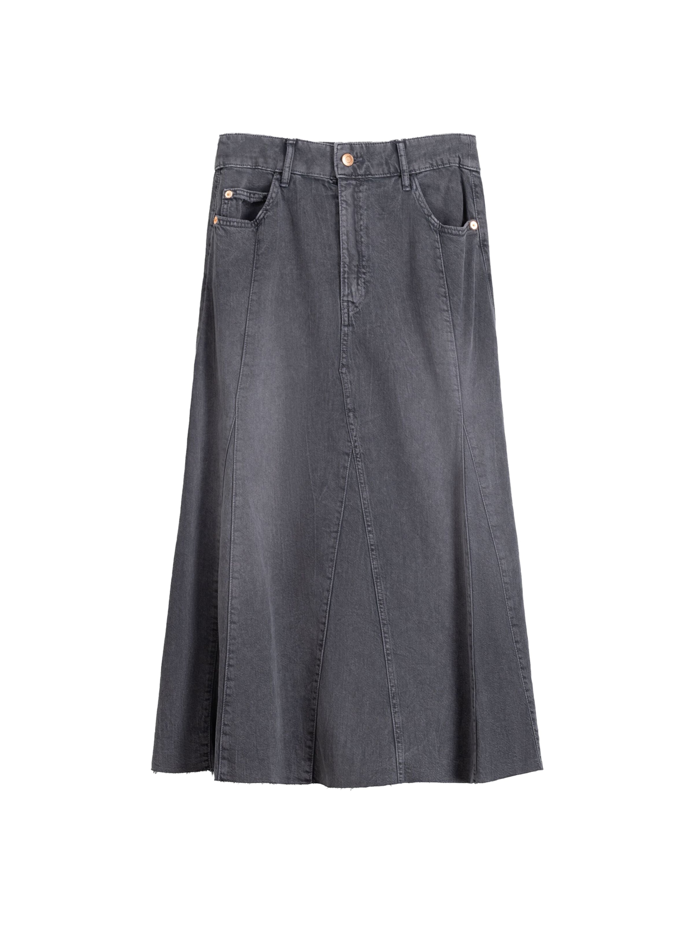 Gonna di Bershka in grigio: frontale