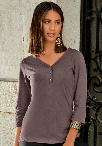 VIVANCE Shirt in Bruin: voorkant