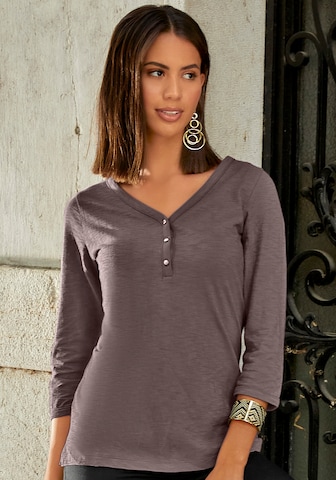 VIVANCE Shirt in Bruin: voorkant