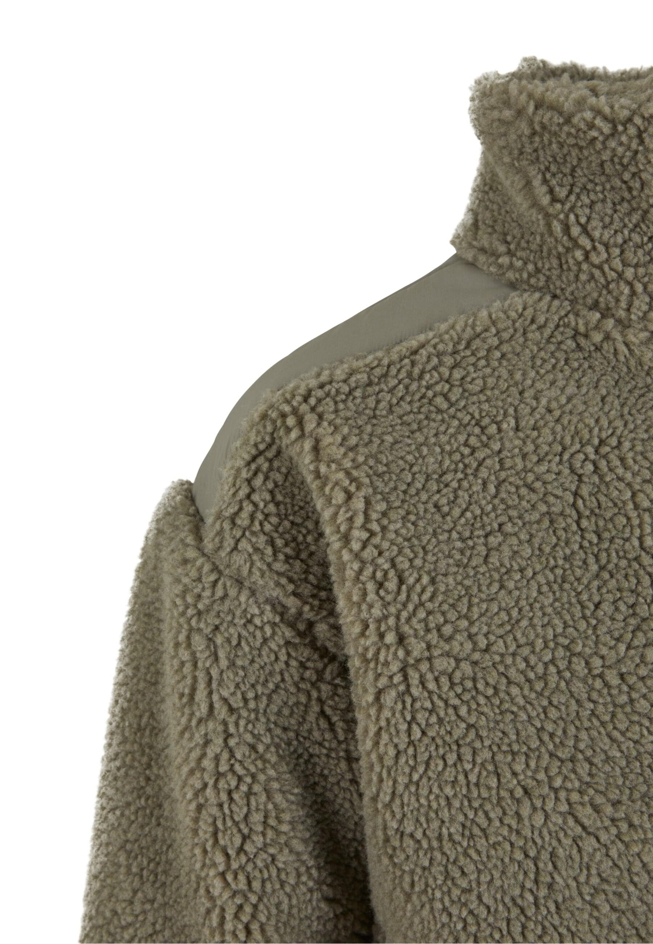 Urban Classics Fleecová mikina – zelená