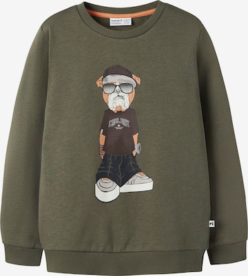 NAME IT Sweatshirt i grøn: forside