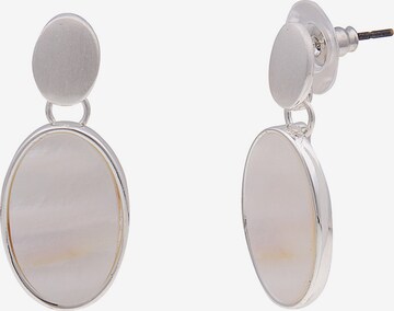 Leslii Earrings in Silver: front