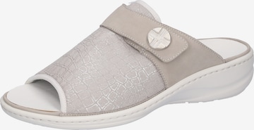 WALDLÄUFER Pantolette in Grau: Vorderseite