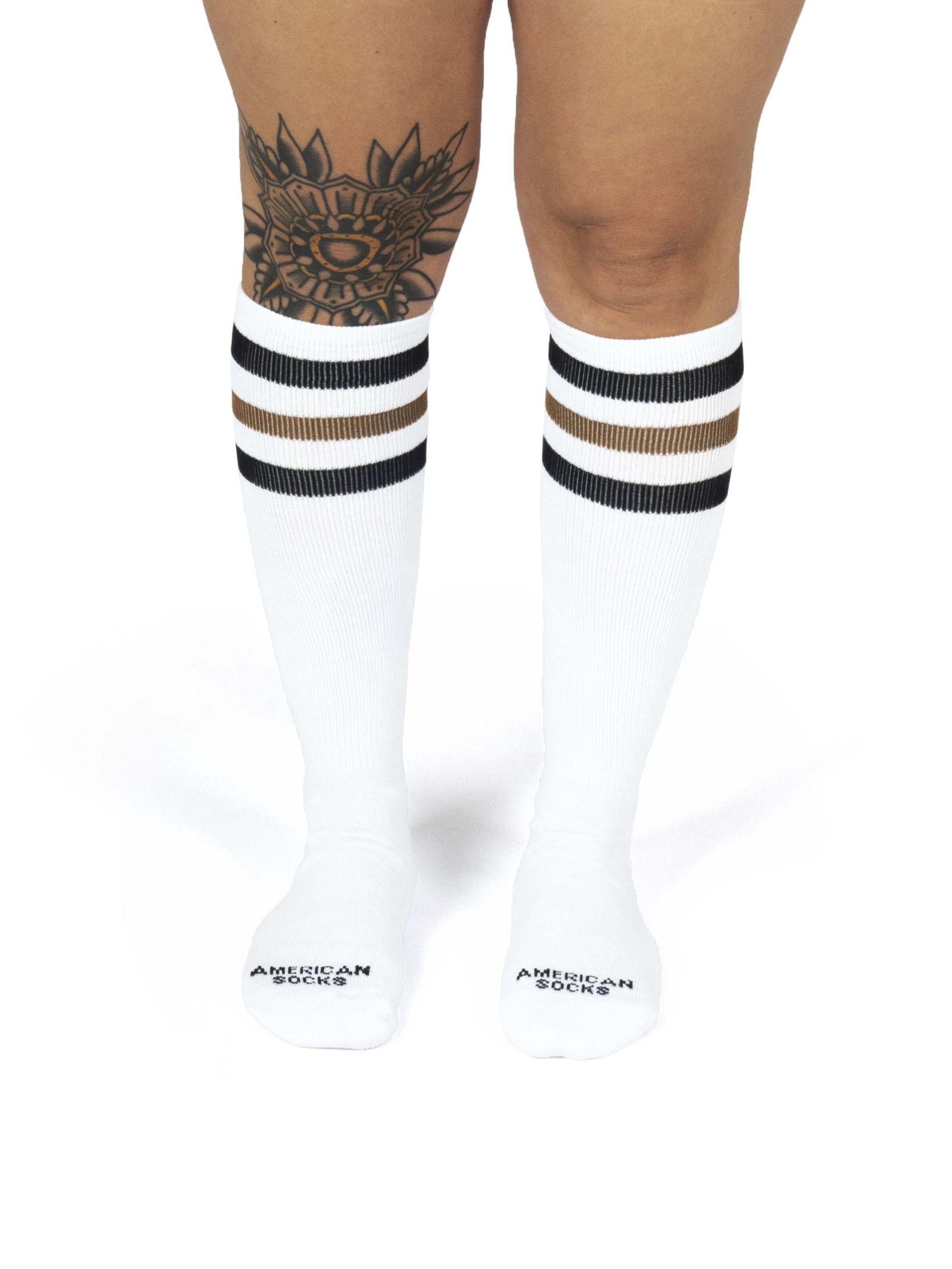 Chaussettes montantes 'Gizmo' American Socks en blanc