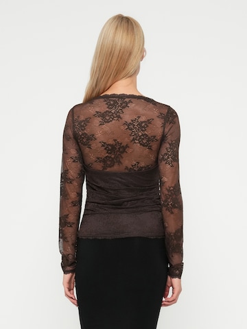 Abercrombie & Fitch Halenka 'ZOE' – hnědá