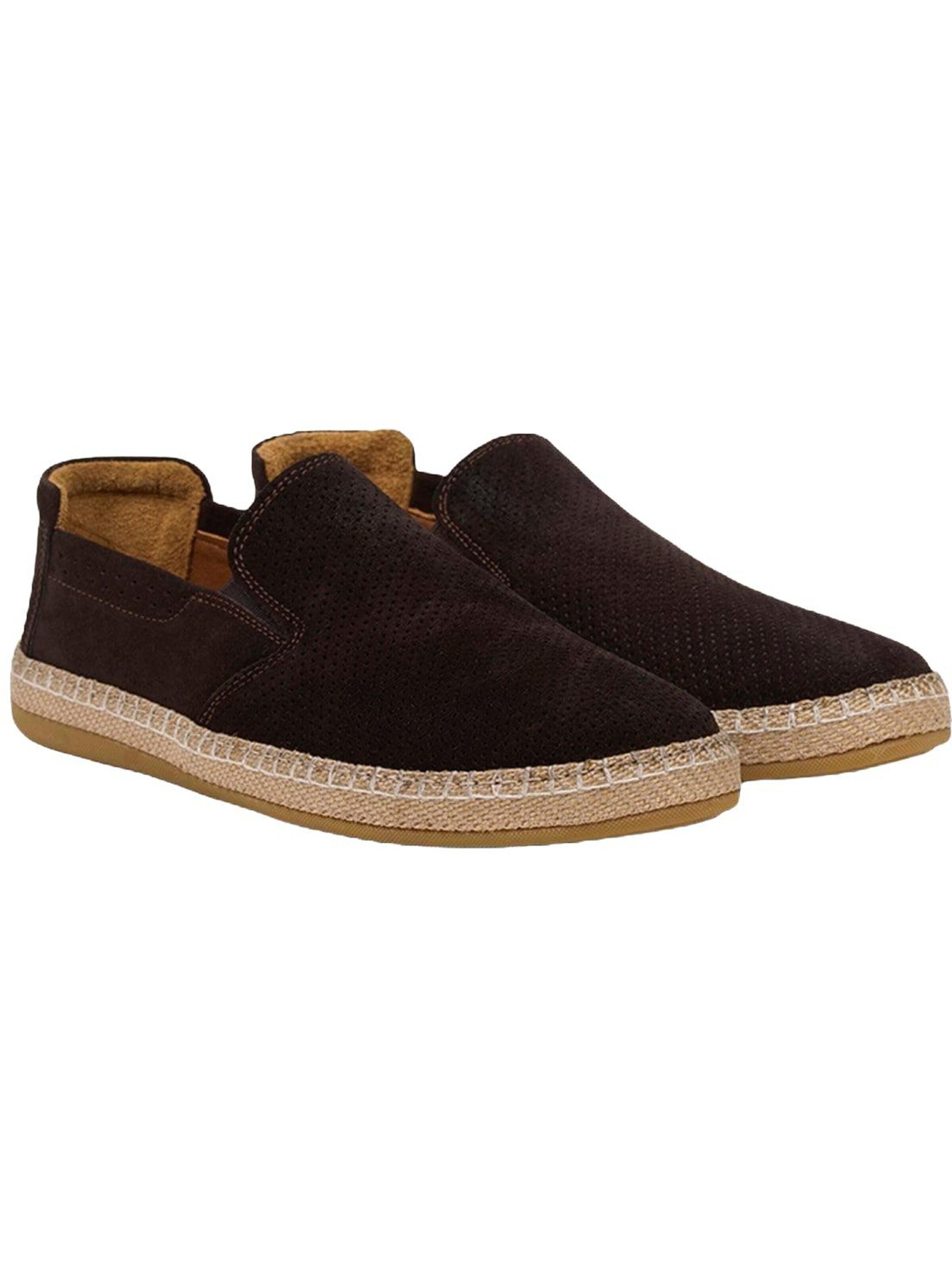 Chaussure basse 'Loafer' Desa en marron : devant