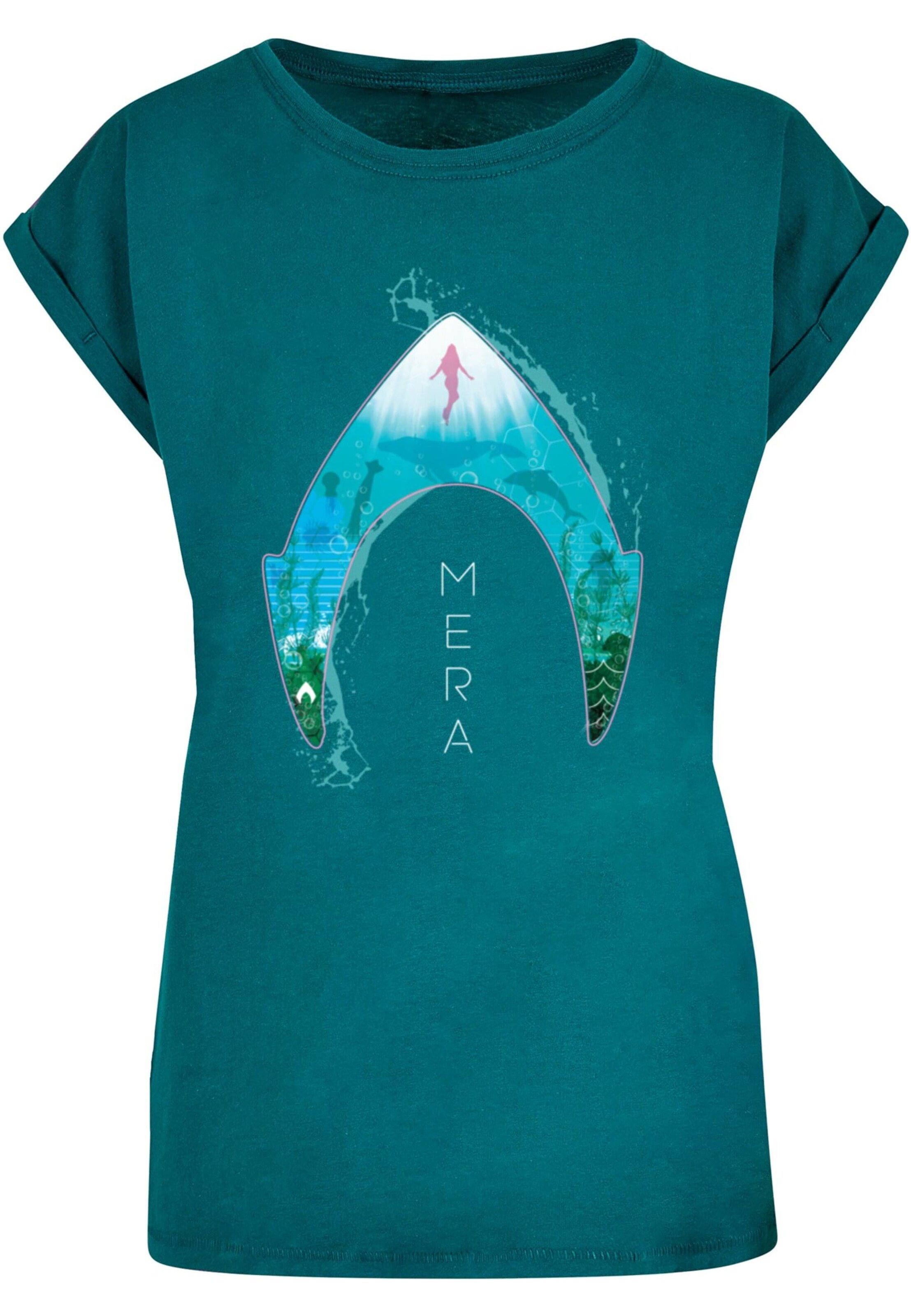 ABSOLUTE CULT T-Shirt 'Aquaman - Mera Ocean' in Blau: Vorderseite