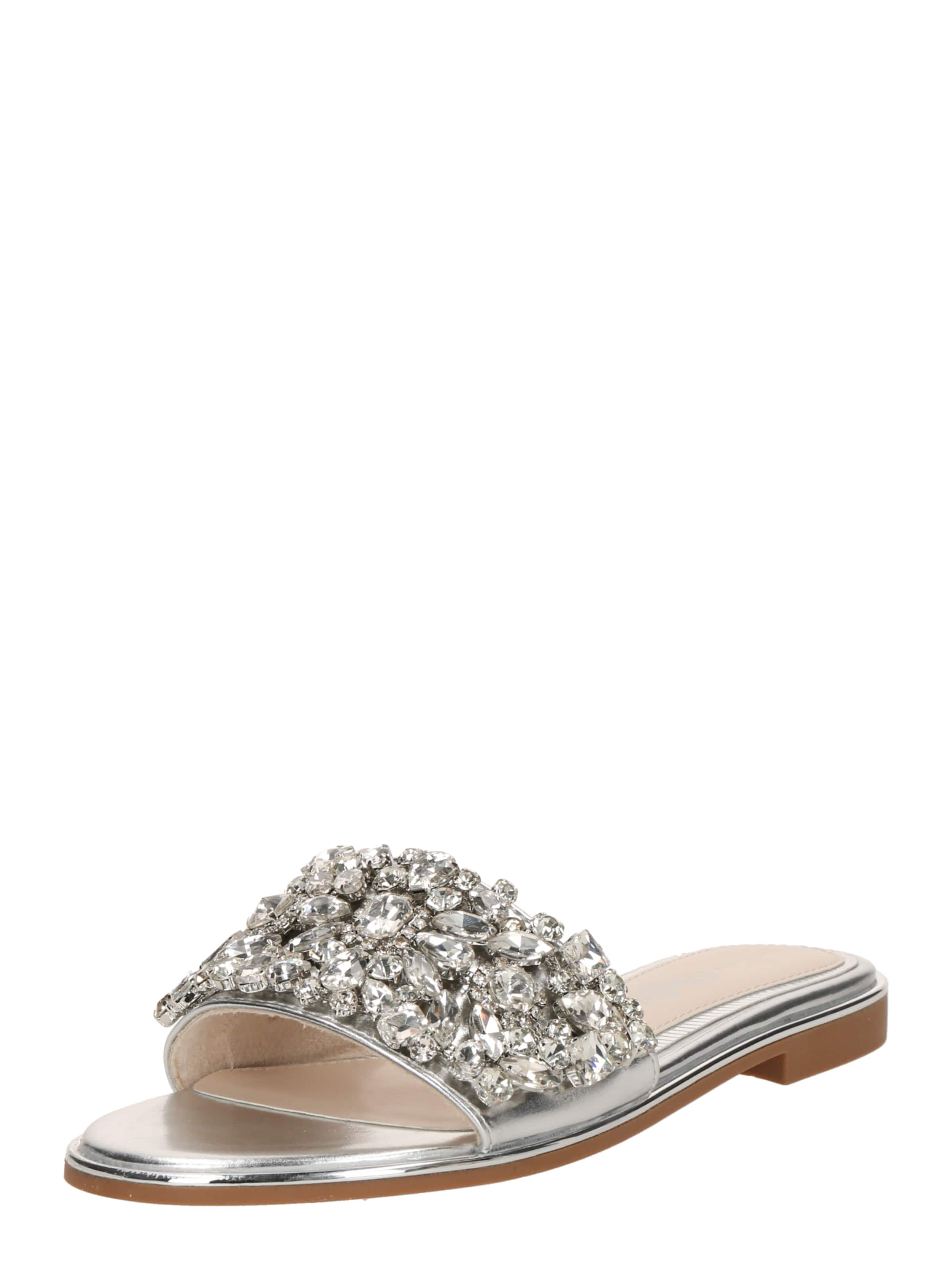 BUFFALO Pantolette 'Kira' i silver: framsida