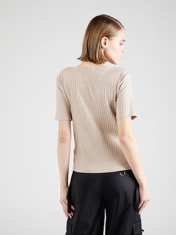 VILA T-Shirt 'RIBINI' in Beige