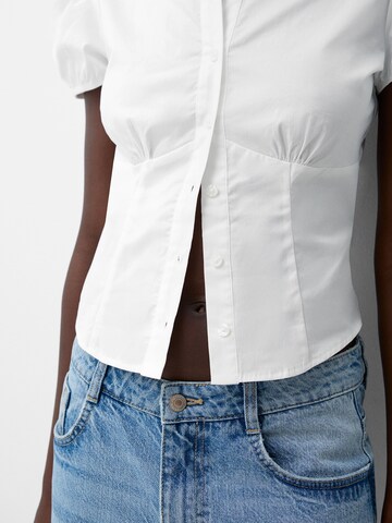 Bershka Blúz - fehér