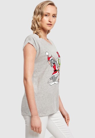 ABSOLUTE CULT Shirt 'Tom And Jerry - Reindeer' in Grey