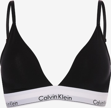 Triangle Soutien-gorge Calvin Klein en noir : devant