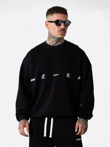 Sweat-shirt ' Logos Oversized ' ESTEEM en noir : devant