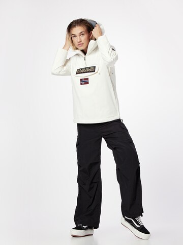 Veste fonctionnelle 'RAINFOREST' NAPAPIJRI en blanc