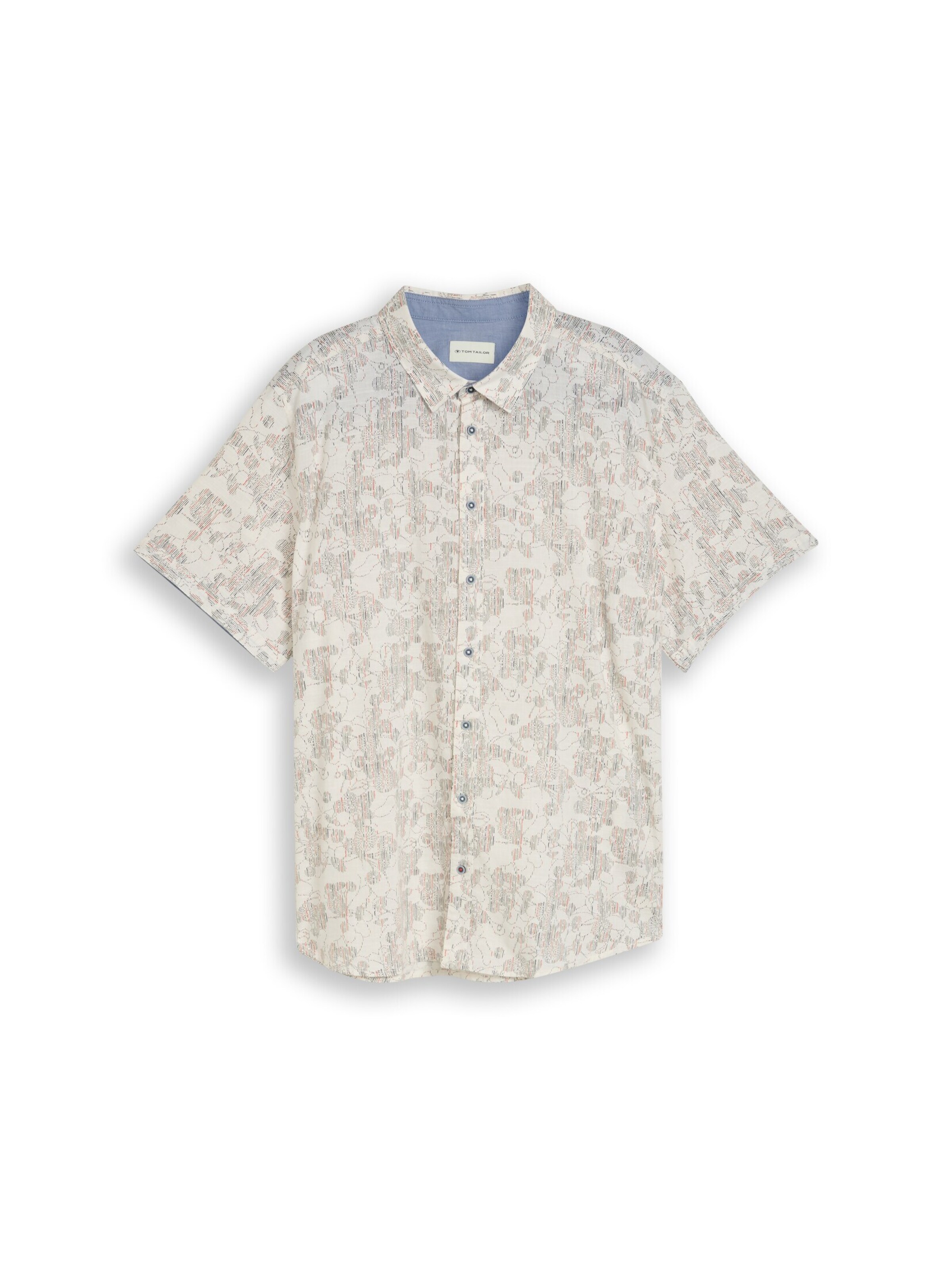 TOM TAILOR Men + Regular Fit Hemd in Beige: Vorderseite