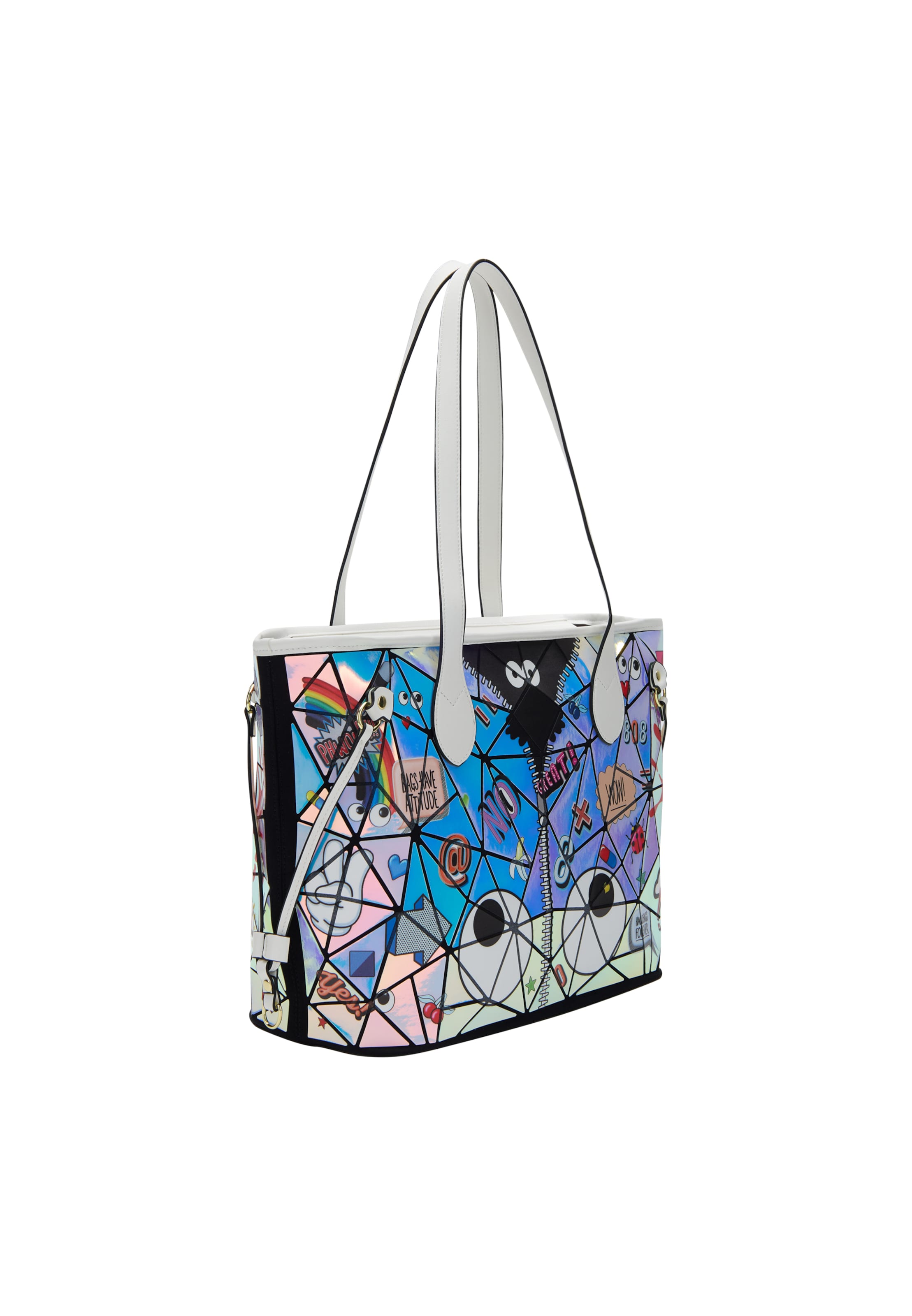 MYMOShopper torba 'Pop Eyetheme' - bijela boja