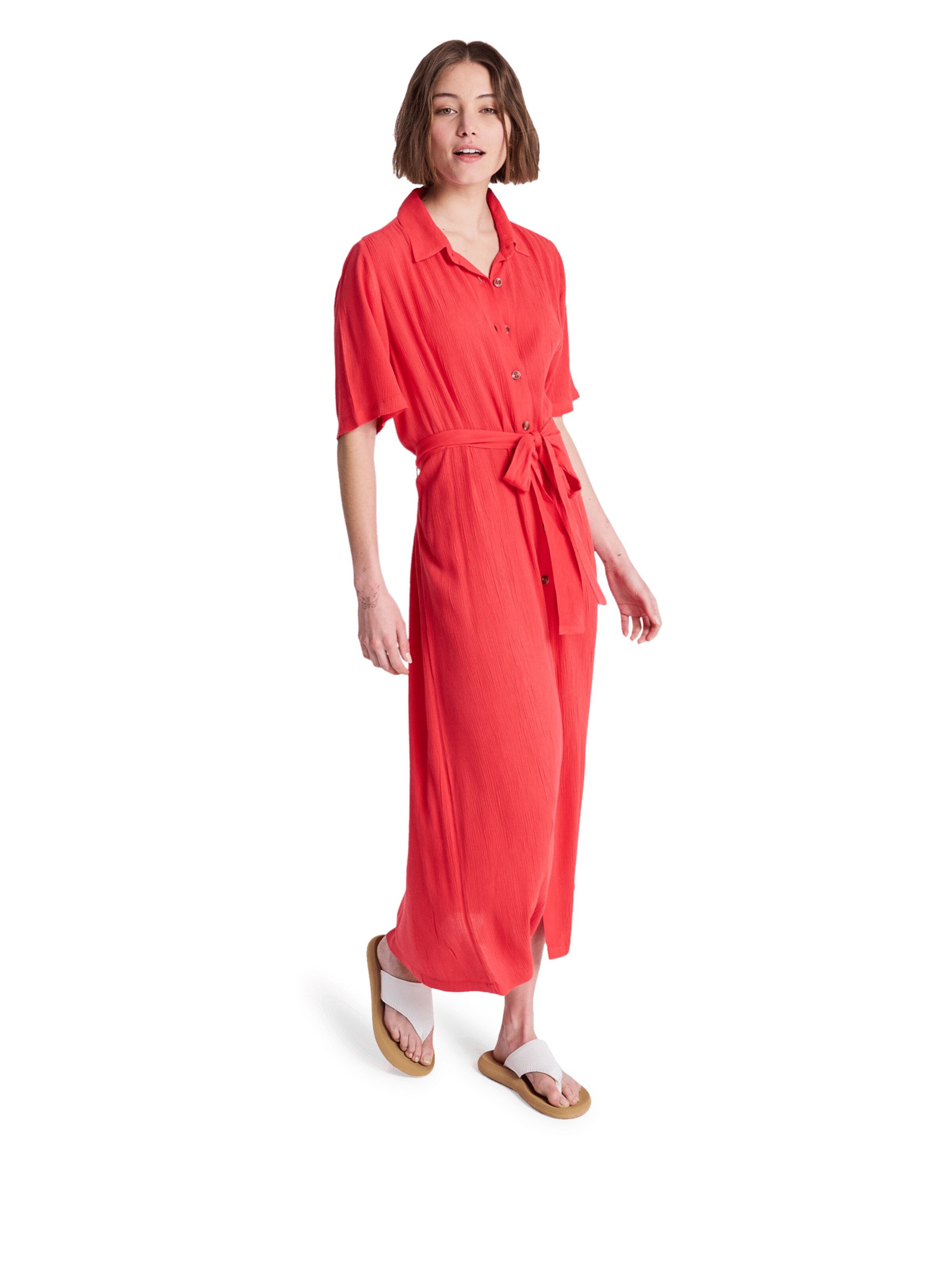 ROXY Blusenkleid 'Island Escape' in Rot