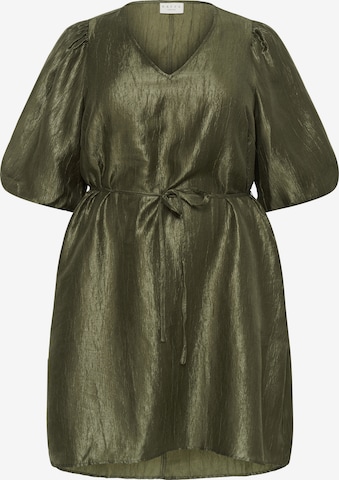 žalia KAFFE CURVE Suknelė 'KCRizza': priekis