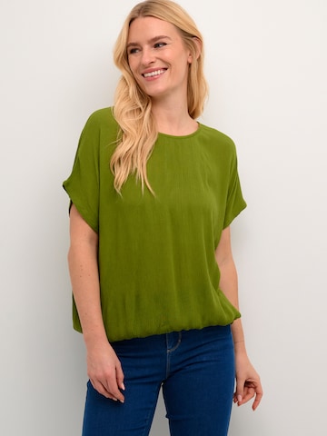 Kaffe Blouse 'Amber Stanley' in Groen: voorkant