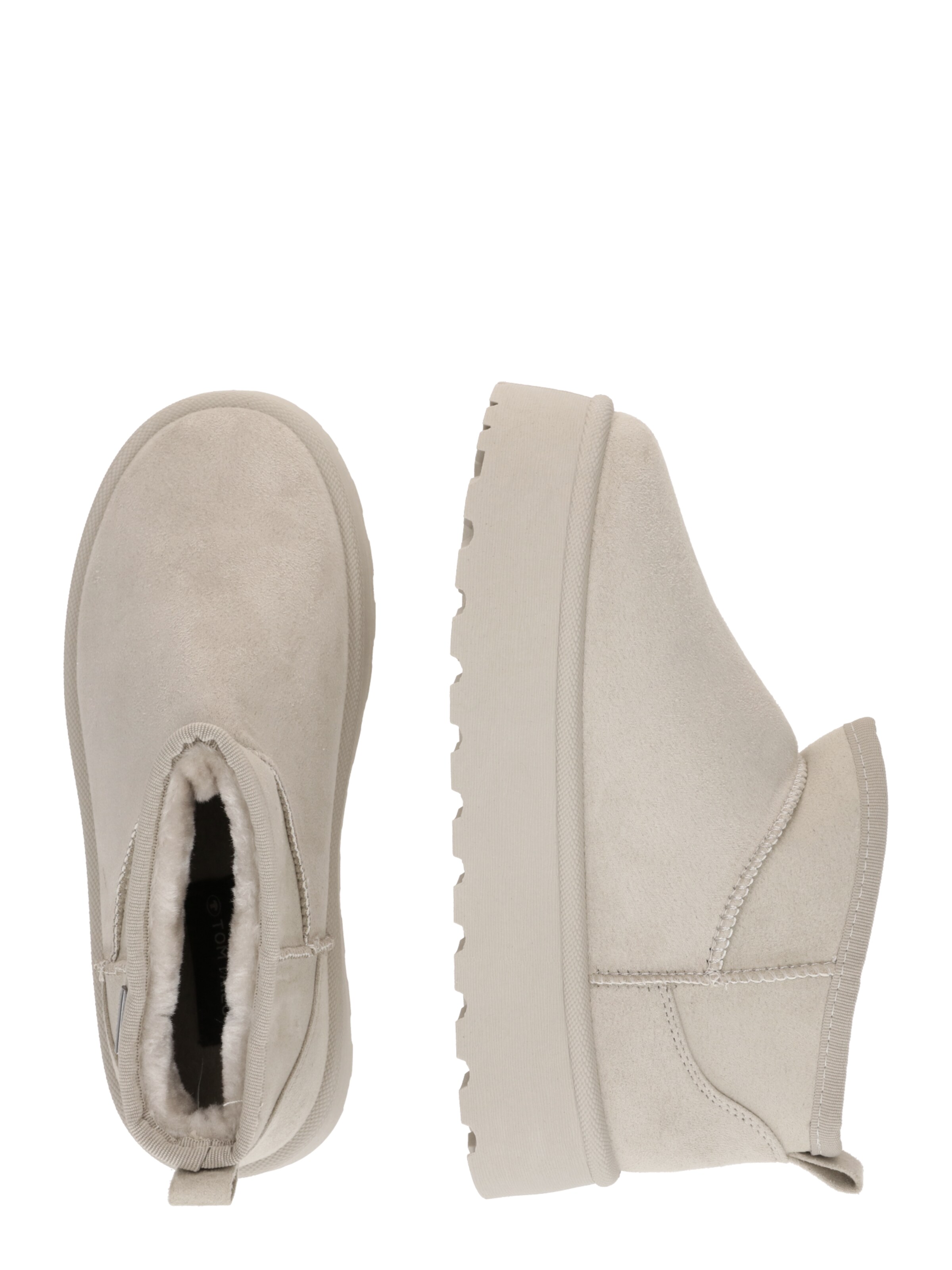 pelēks TOM TAILOR Klasiski zābaki