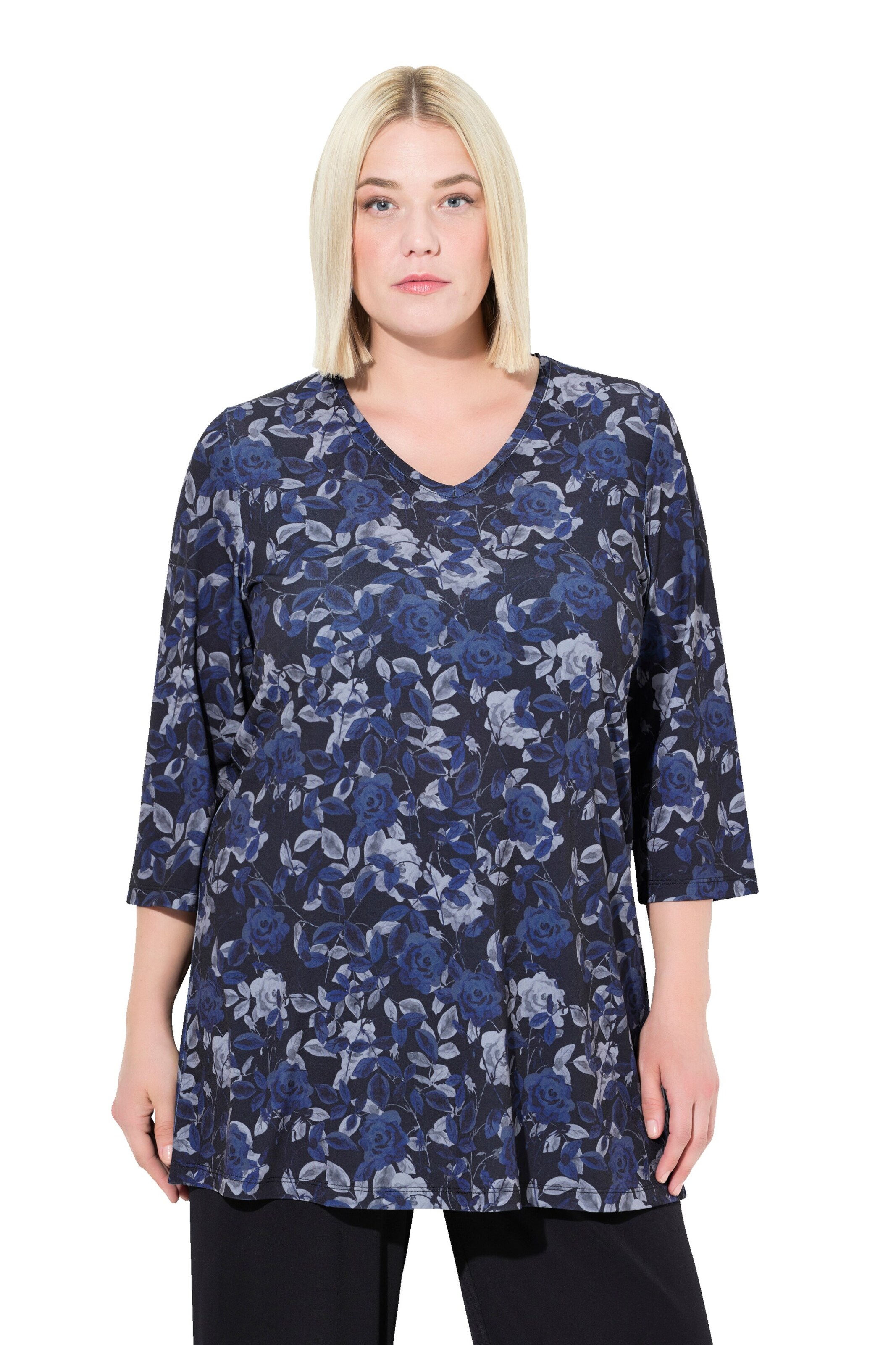 Ulla Popken Tunika in Blau: Vorderseite