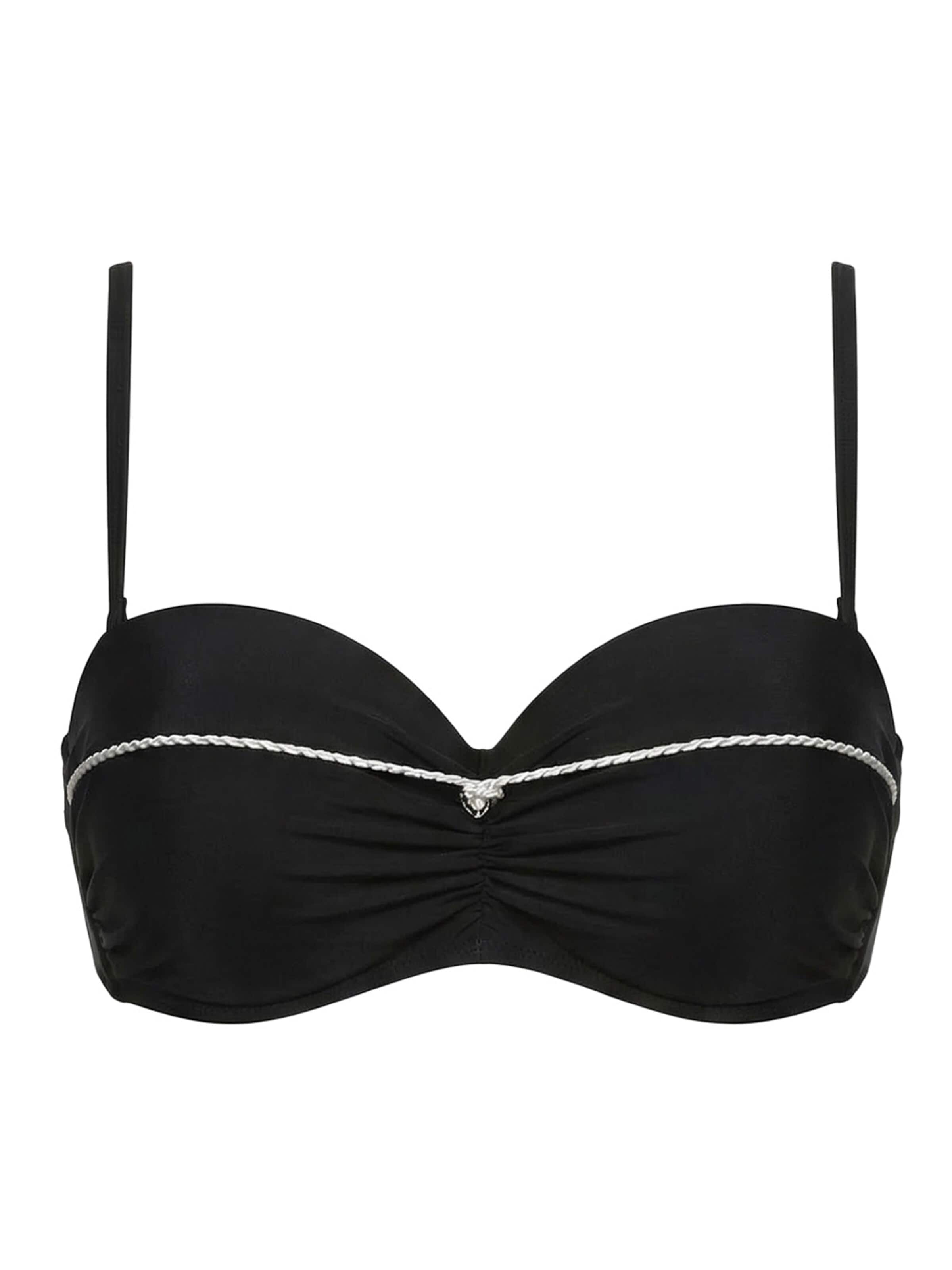 Marko Push-up Bikinitop 'Hope M-822 (1)'‌‌‌‌‌‌‌‌ in Schwarz: Vorderseite
