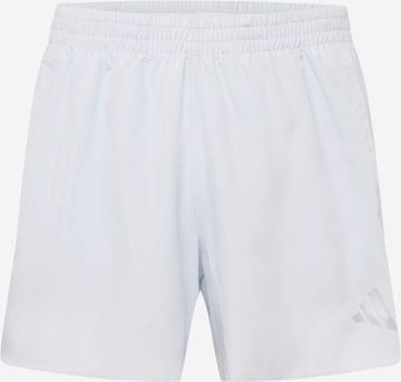 ADIDAS PERFORMANCE Regular Workout Pants 'RUN IT' in White: front