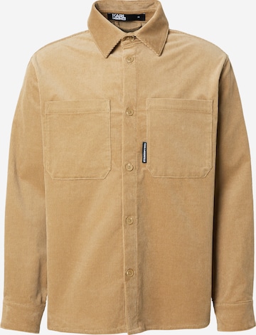 Karl LagerfeldRegular Fit Košulja - bež boja: prednji dio