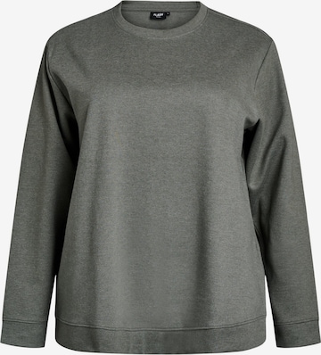 ZizziSweater majica 'Vigga' - zelena boja: prednji dio