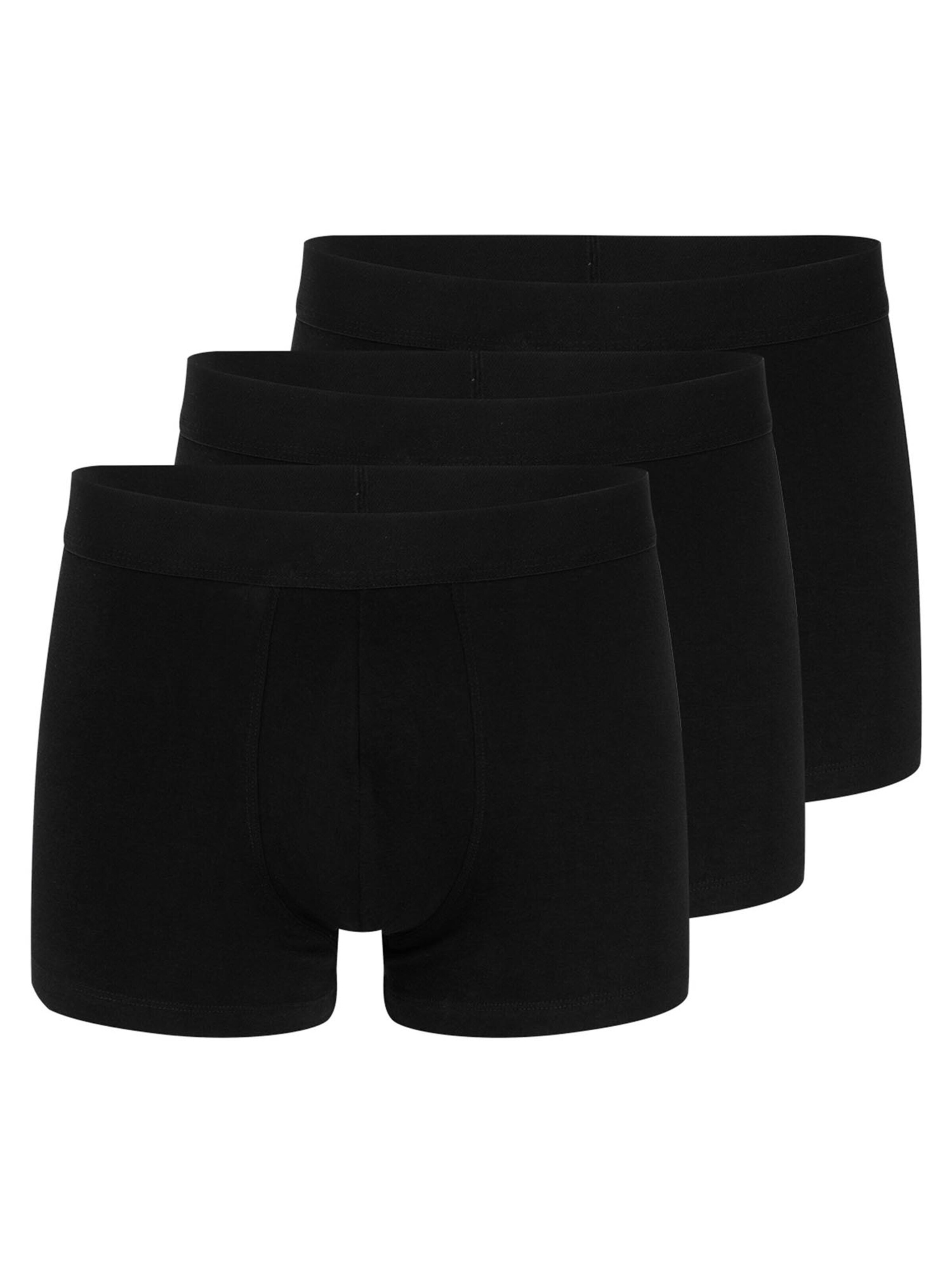 Almonu Boxer shorts 'Cotton' in Black: front