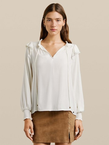 Pepe Jeans Bluse in Weiß: Vorderseite