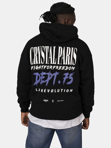 Crystal Paris Sweatshirt 'Dept. 75'‌‌‌‌ in Schwarz