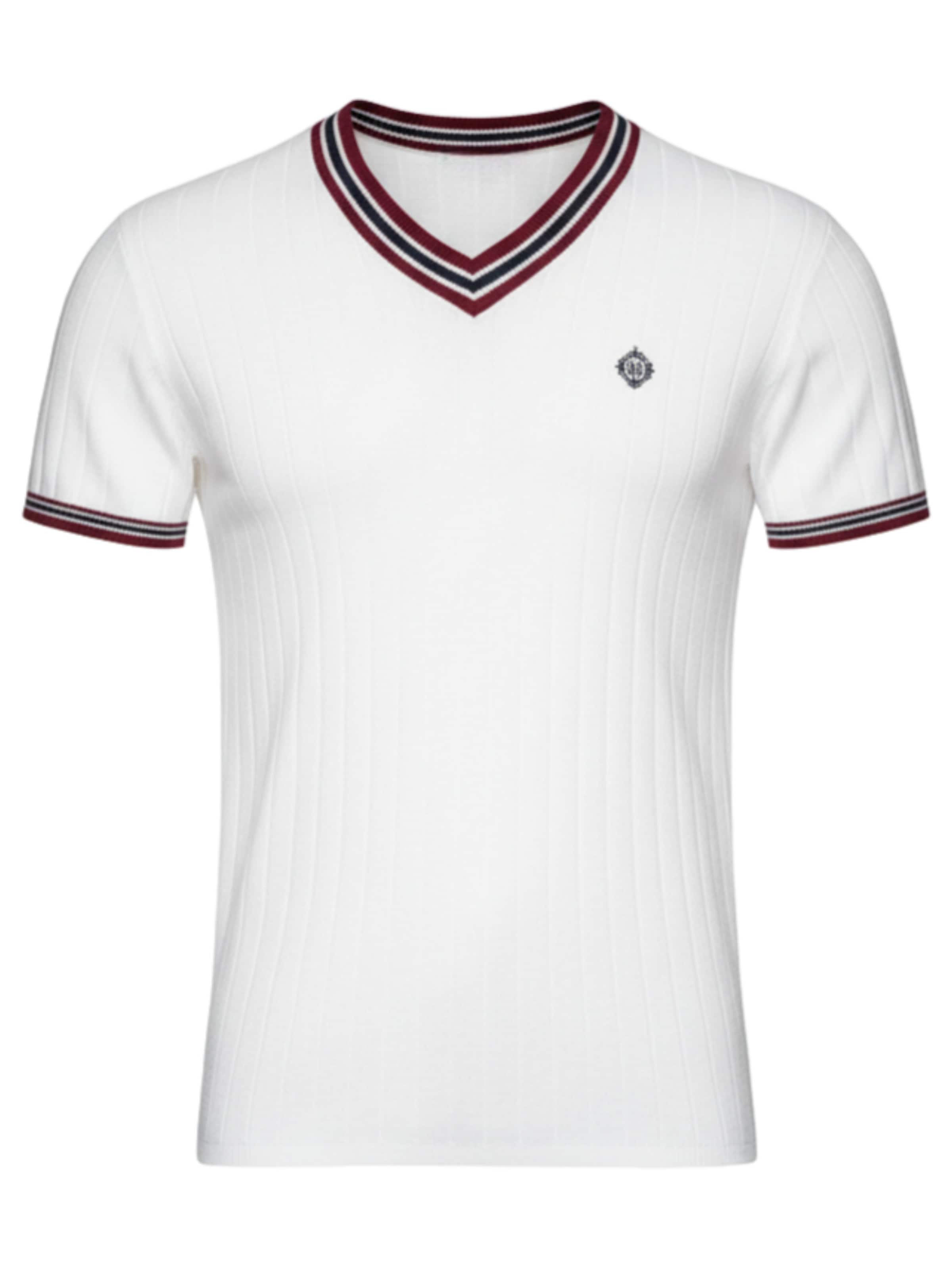 Ombre Shirt in Wit: voorkant