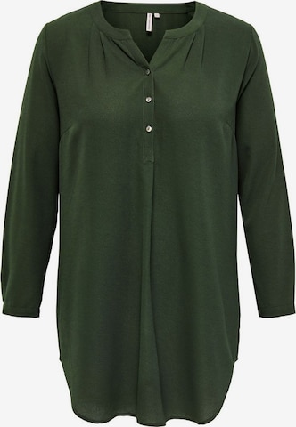 ONLY Carmakoma Blouse in Groen: voorkant