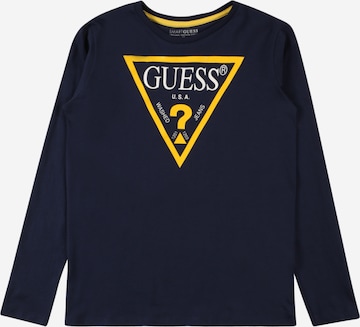 T-Shirt GUESS en bleu : devant