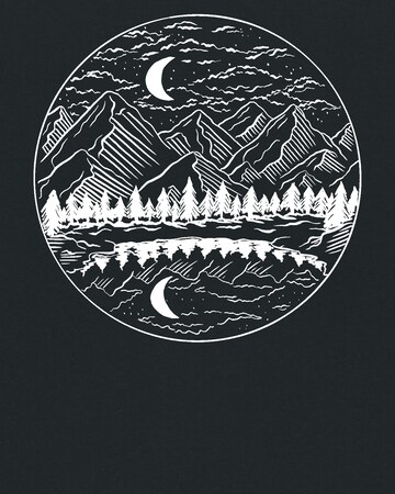 watabout.kids Shirt 'Mountains by Night' in Black