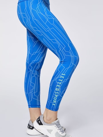 Jette Sport Skinny Leggings in Blau