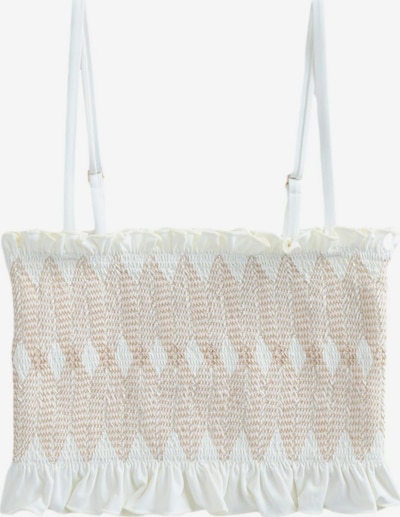 Next Bikinitoppi värissä harmaa / valkoinen, Tuotenäkymä