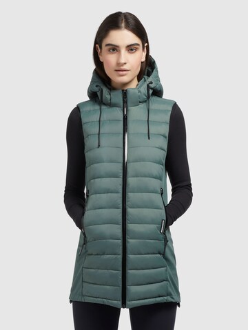 Gilet 'BECCA' khujo en vert : devant