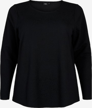 Zizzi Blouse in Zwart: voorkant