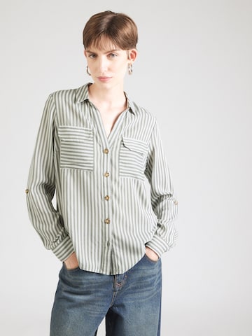 VERO MODA Blouse 'VMBUMPY' in Groen: voorkant
