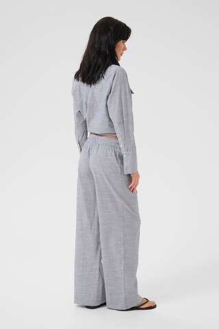 My Essential Wardrobe Wide Leg Hose 'SkyeMW' in Grau